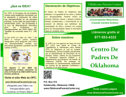 Centro De Padres De Oklahoma - The Oklahoma Parents Center