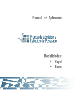 Manual PAEP - Tecnológico de Monterrey