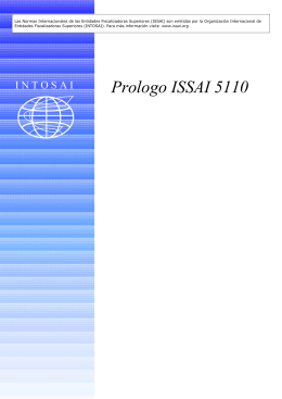 Prologo ISSAI 5110