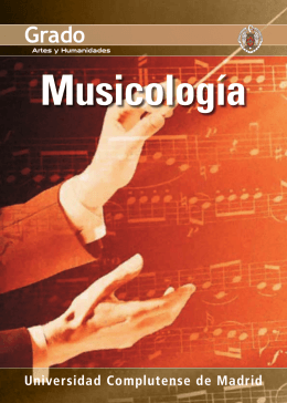 Musicología - Universidad Complutense de Madrid