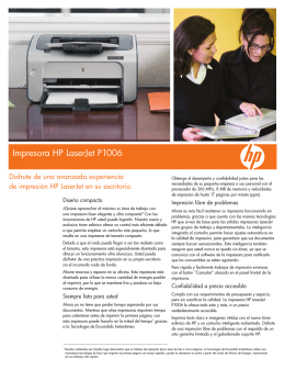 Impresora HP LaserJet P1006