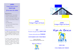 folleto ampa 2015 - Colegio Virgen de Gracia