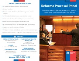 Folleto Reforma Procesal Penal