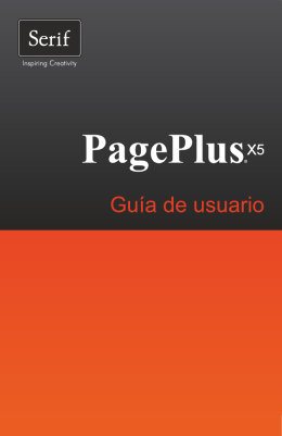 Guía de usuario de PagePlus X5