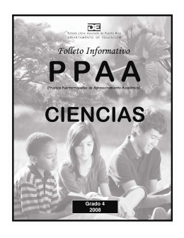 organización de los folletos informativos ppaa