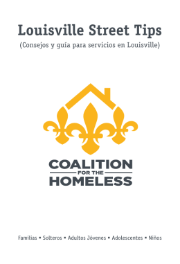 Louisville Street Tips - Coalition for the Homeless