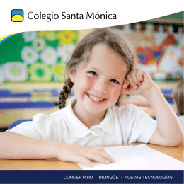 Folleto Colegio Santa Mónica