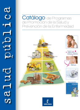 Catálogo de Programas de Promoción de la Salud y Prevención de