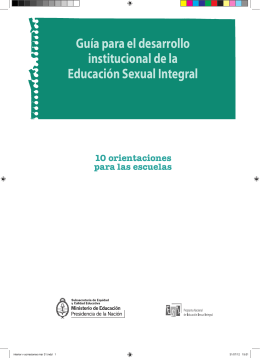 Guía para el desarrollo institucional de la Educación