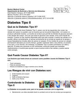 DiabetesTipo 2 - Boston Medical Center