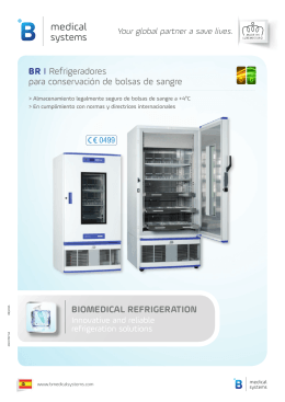 BR I Refrigeradores para conservación de bolsas de sangre
