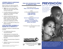 prevención de la hepatitis c