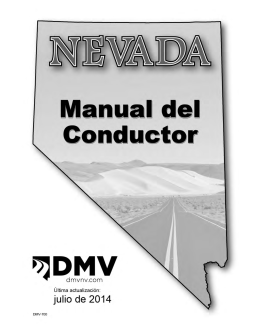 Manual del Conductor de Nevada - Nevada Department of Motor