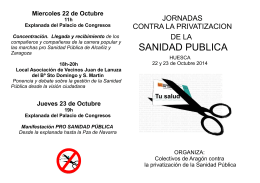folleto profesionales sanidad 2014 Huesca