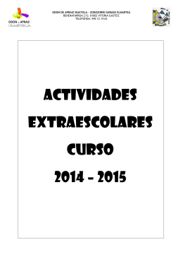 Folleto extraescolares 2014-2015