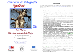 folleto bases Concurso Fotografía 2013