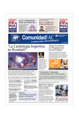 "La Cardiología Argentina es Mundial!!"