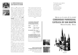 COMUNIDAD PARROQUIAL CATÓLICA DE SAN MARTÍN