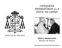 Descarga el folleto Catequesis preparatorias a la Visita Ad limina