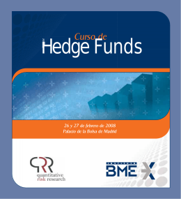 Folleto Hedge Funds - Estrategias de inversión