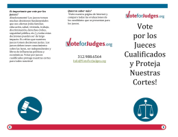 Vote por los Jueces Cualificados y Proteja Nuestras Cortes!