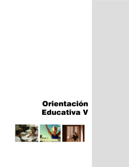 Orientación Educativa V - Colegio de Bachilleres del Estado de