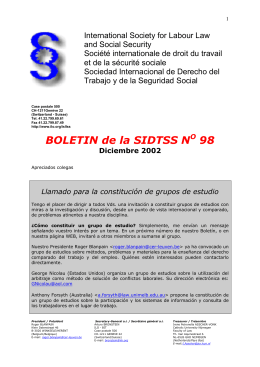 Boletín N° 98 - Asociación Argentina de Derecho del Trabajo y de la