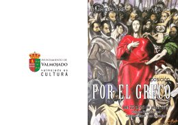 Folleto exposición "Por el Greco"