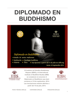 Diplomado en Buddhismo (Folleto)