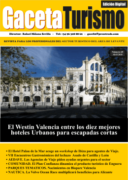 El Westin Valencia entre los diez mejores hoteles Urbanos para