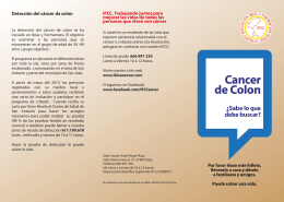 Cancer de Colon - Ibiza y Formentera contra el cáncer
