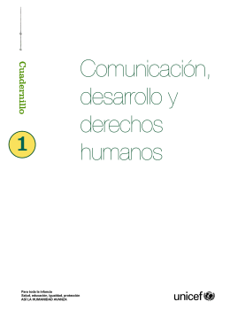 Comunicación, Desarrollo y Derechos Humanos