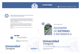 Folleto Informativo - Universidad de Zaragoza
