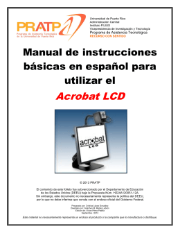 Acrobat LCD - Programa de Asistencia Tecnológica de Puerto Rico