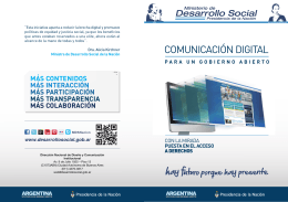 Comunicación digital para un gobierno abierto (folleto)