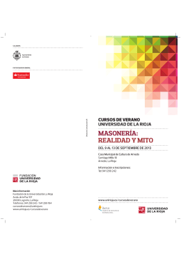 masonería - Fundación Universidad de La Rioja