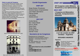 Descargar folleto - FaMAF - Universidad Nacional de Córdoba