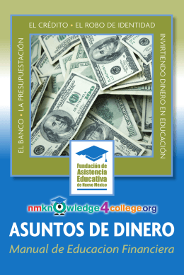 ASUNTOS DE DINERO - NMKnowledge4college.org