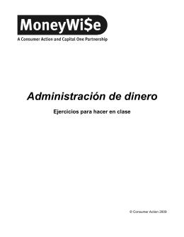 Administración de dinero