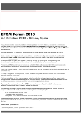 EFQM Forum 2010