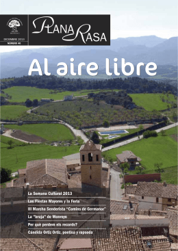 Revista Plana Rasa nº 40 - Ayuntamiento de Monroyo