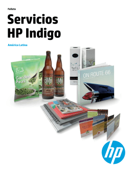 Servicios HP Indigo