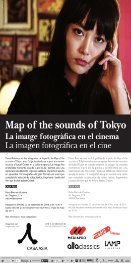 Map of the sounds of Tokyo