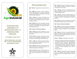 Agenda Feria Agroindustrial