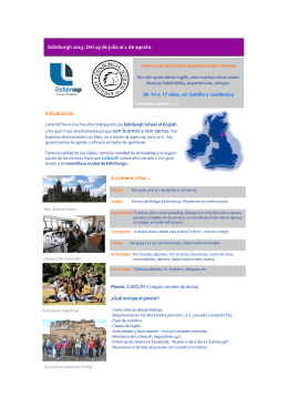 Edinburgh folleto informativo 2015