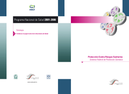 folleto cofepris / programa nacional de salud 2001-2006