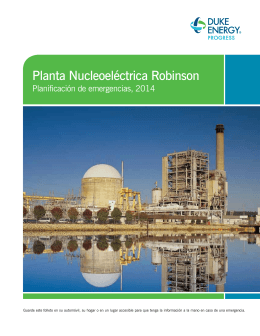 Planta Nucleoeléctrica Robinson – Planificación de
