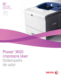 Phaser 3600 Brochure