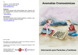 Anomalías Cromosómicas