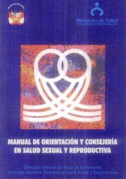 Manual de orientación y consejería en salud sexual y